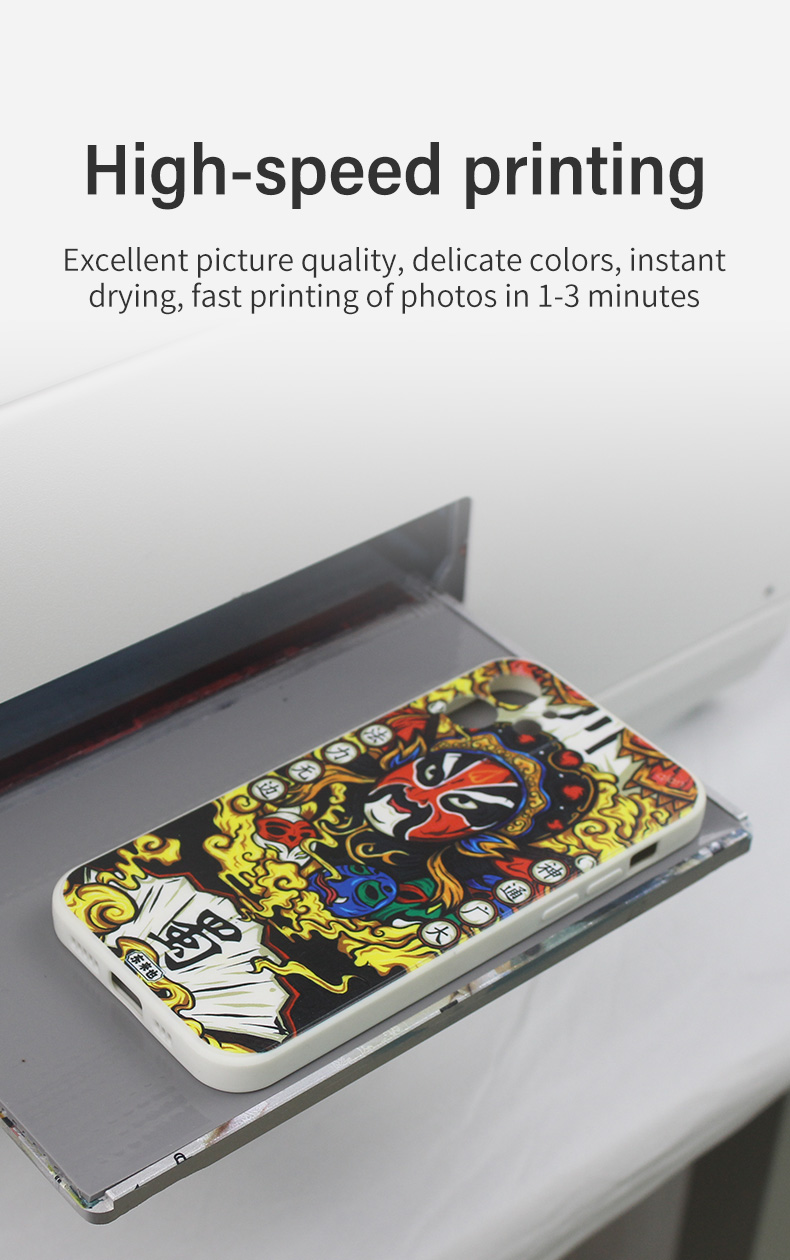Mini-A4 uv flatbed printer-hight speed printing Mini-A4 uv-flatbedprinter - afdrukken op hoge snelheid
