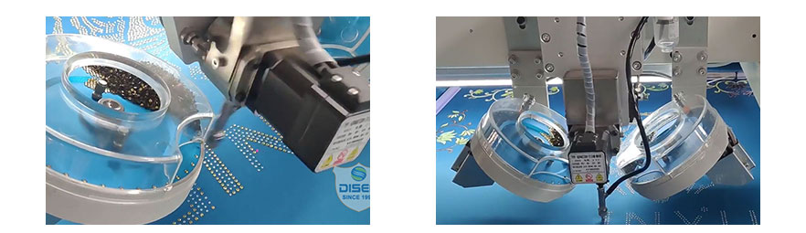 Hotfix-strassmachine Automatisch ultrasoon hotfix-strassapparaat met dubbele spindel