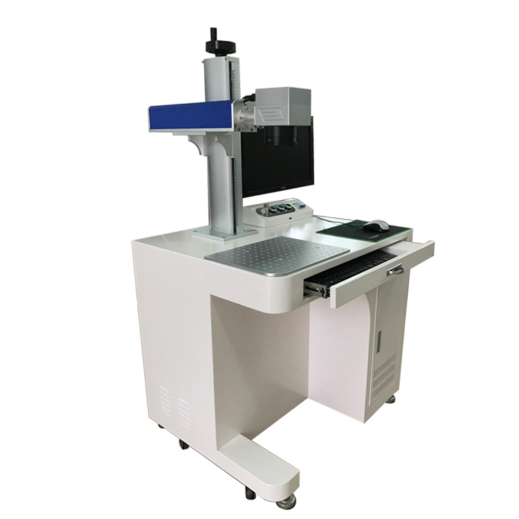 DS-KH001 20W 30W 50W Desktop Fiber Lasermarkeermachine met draaiknop