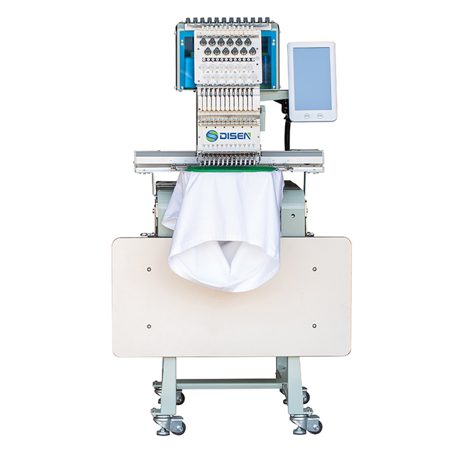 DSC-J1201 Mini Enkele Kop Borduurmachine 30*40 Cm Hoed T-shirt Automatische Naaien Borduurmachine Geautomatiseerde