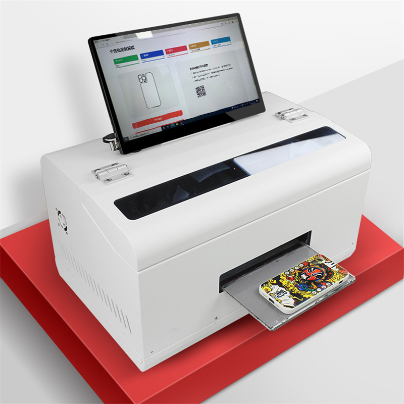 Digitale Mini Uv Flatbed Printer A4 A5 Kleine Cloud Autonome Mobiele Telefoon Case Printer