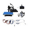 DS-8 IN 1 Gecombineerde Type Warmteoverdracht Persmachine Voor T-shirt Mok Cap Hoed Plaat Case Tas Sublimatie Afdrukken