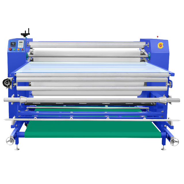 DS-26B 1.7x210 1700mm Stof Textiel Kalender Verwarming Pijp Roll Pneumatische Warmtepers Roller Sublimatie Roterende Warmteoverdracht Machine