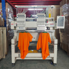 1202 Dubbele kop borduurmachine 500 * 800 mm platte pet t-shirt borduurfabriek