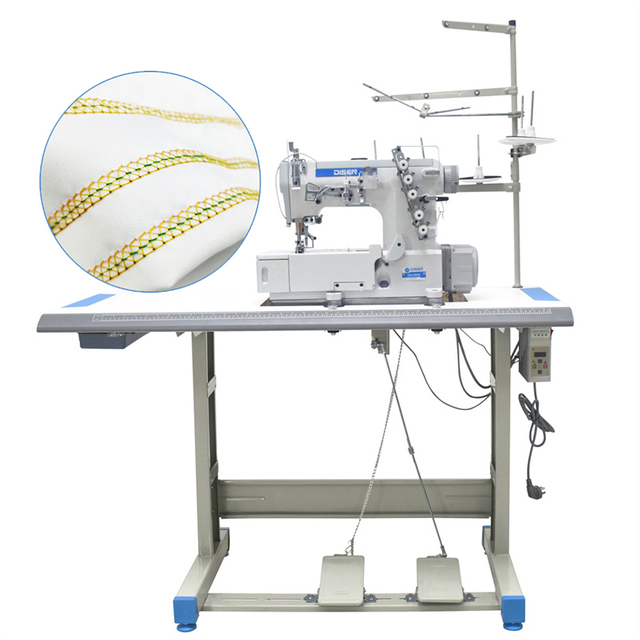 DS-500D Hoge snelheid industri&euml;le naaimachine 5-draads steekstof-interlock-naaimachine 