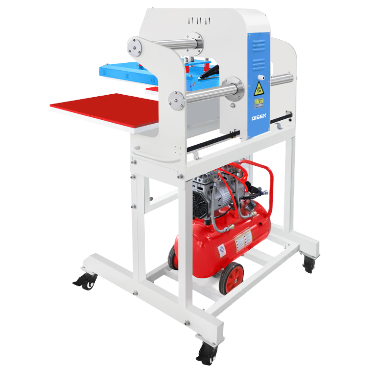 DS-7C 60x40cm volautomatische LCD goedkope Dual Shuttle sublimatie T-shirt warmteoverdracht persmachine
