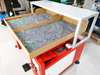 HT-D Automatische Crystal Stone Wijzigen Strass Transfer Papier Borstelen Schudmachine Borstel Hot Fix Strass Motief Making Machine