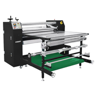 DS-26B 1.2x210 1200mm Commerci&euml;le Pneumatische Roll Stof Sublimatie Roterende T-shirt Warmteoverdracht Persmachine