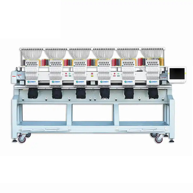 DS-J1206 Industri&euml;le borduurmachine met meerdere koppen Hoge snelheid T-shirt Cap Six Haed-borduurmachine