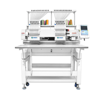 Borduurmachine met dubbele kop en 12 naalden computergestuurde borduurmachine