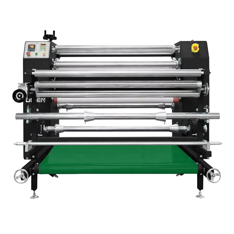 DS-26B 1.2x210 1200mm Commerci&euml;le Pneumatische Roll Stof Sublimatie Roterende T-shirt Warmteoverdracht Persmachine