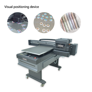 6090 UV-printer flatbed met visuele positionering voor acryl metaal glas kunststof