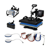 DS-8 IN 1 Gecombineerde Type Warmteoverdracht Persmachine Voor T-shirt Mok Cap Hoed Plaat Case Tas Sublimatie Afdrukken
